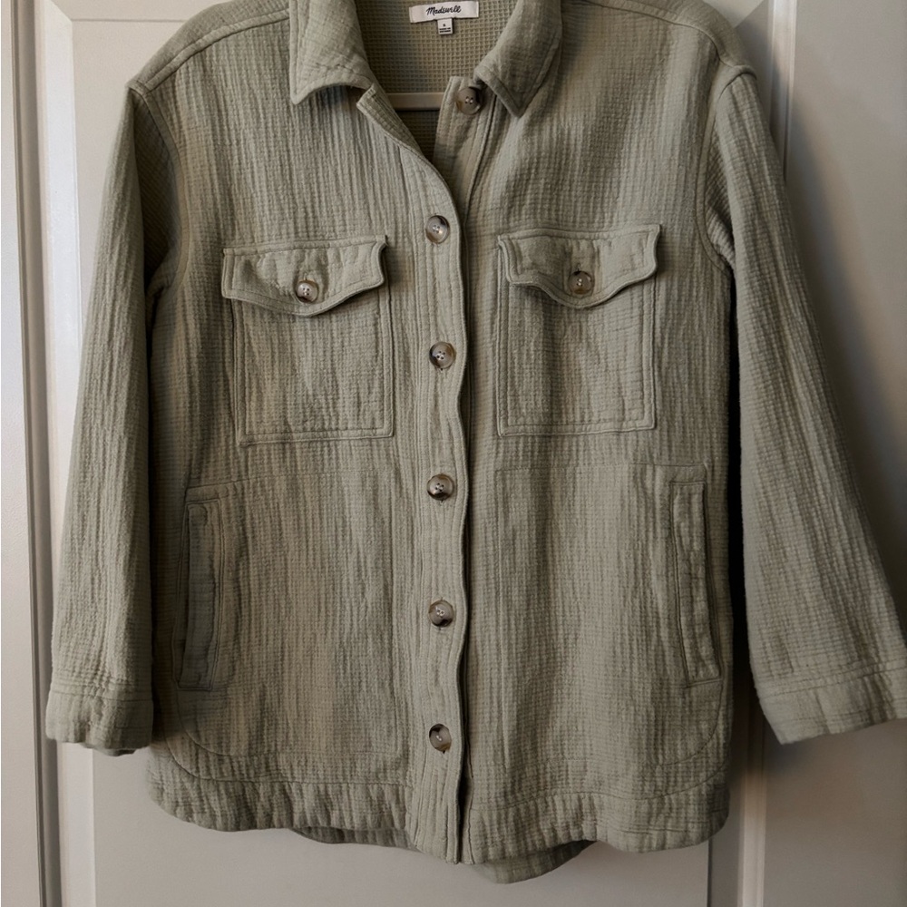 Madewell Oversized Green Shacket